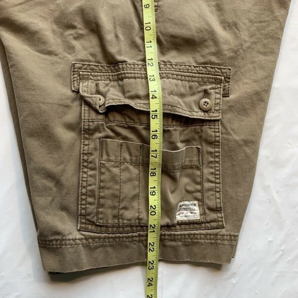 Levis Signature Cargo Shorts Men 38 Relaxed Heavyweight Y2K Khaki Outdoor Summer - Picture 12 of 12